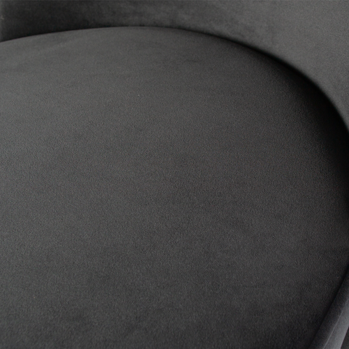 VOGUE EETKAMERSTOEL FLUWEEL ZWART - vtwonen shop