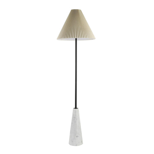 HOME DELUXE Staande lamp in marmerlook - wit - vtwonen shop