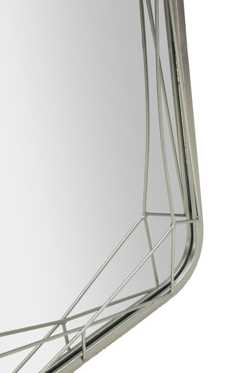 Mauro Ferretti staande spiegel - 46x57x153 cm - zilver