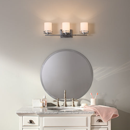Elstead Hendrik - 3 Lichts Badkamer Wandlamp Gepolijst Chroom IP44, G9