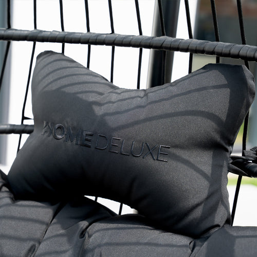 HOME DELUXE hangstoel LOMA – 1 zits zwart - vtwonen shop