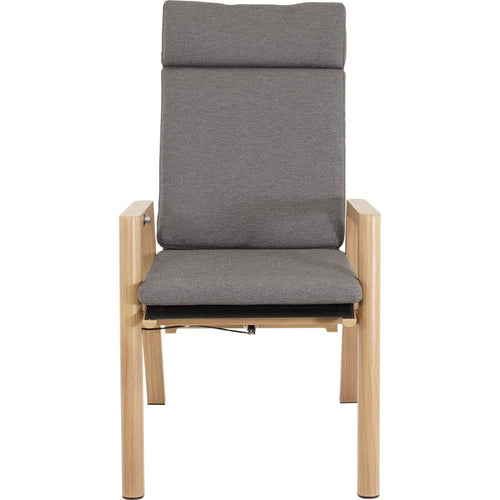 Lesli Living bistrostoel Acari - grijs - 59x65,5x112cm - set van 2