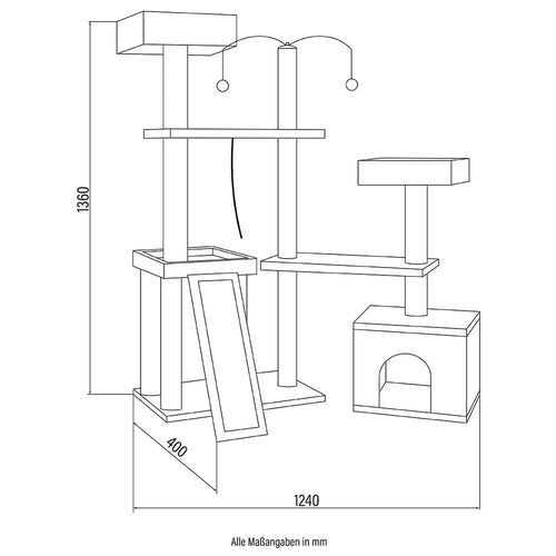 Home Deluxe Krabpaal JAX Zwart - vtwonen shop