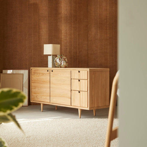 Tikamoon Massief teakhouten buffet 145 cm - Naturel
