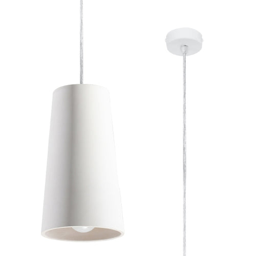Sollux Lighting Keramische hanglamp GULCAN - 16x16x128cm