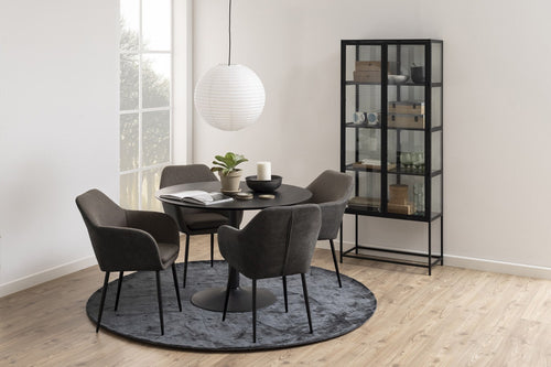 Lisomme Vino Ronde Houten Eettafel Ø 110 cm - Zwart - vtwonen shop