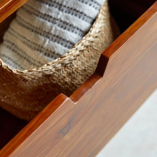 Tikamoon Opbergmeubel in massief palissander 60 cm - Bruin