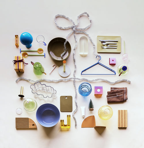 Hübsch vaas Fleur - glas - ø18xh17cm - vtwonen shop