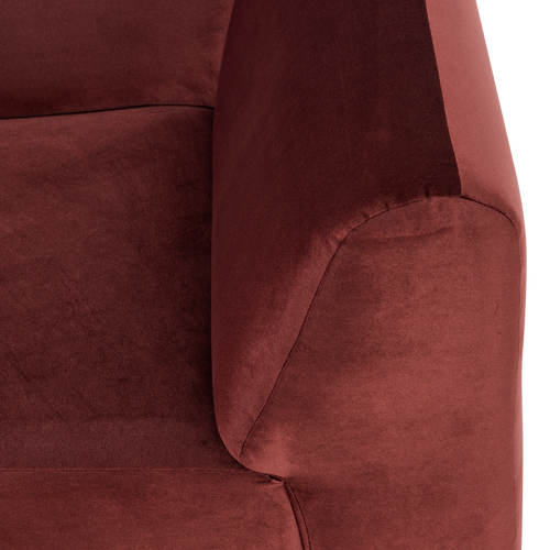 WOOOD hoekelement recht Mojo Base - Velvet - Kastanjebruin - 74x105x105