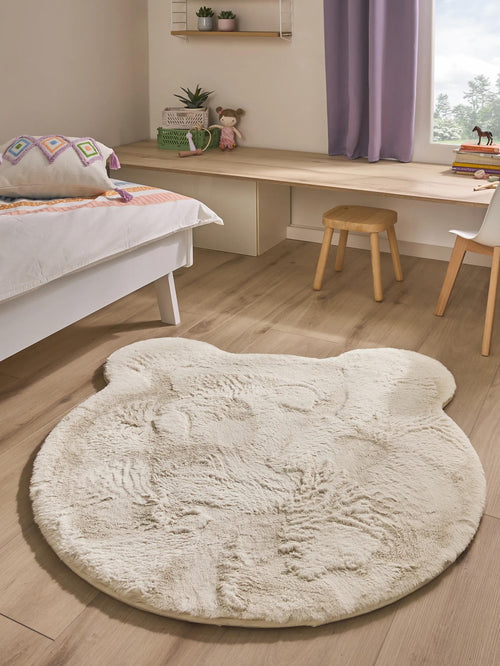 benuta wasbaar kindervloerkleed Dave - crème - 100x110 cm