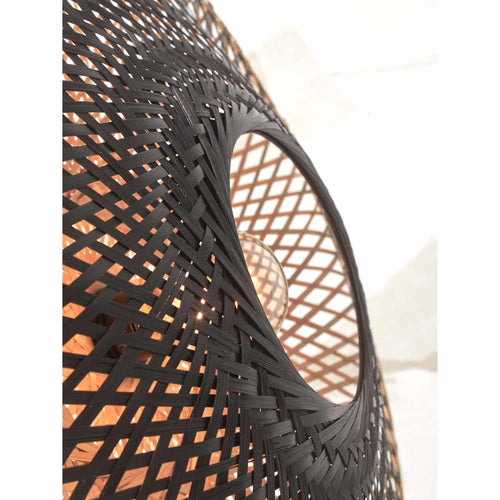 GOOD&MOJO wandlamp Kalimantan - zwart - Ø87cm - vtwonen shop