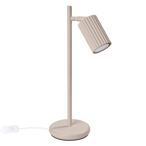 Sollux Lighting Tafellamp KARBON taupe - 14,5x19,5x43cm