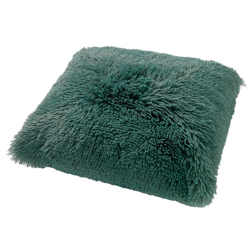 Dutch Decor - VOORDEELSET - 3-delig - Fluffy & Owen - 2 sierkussens 45x45 cm - 1 plaid 130x160 cm - groen - vtwonen shop