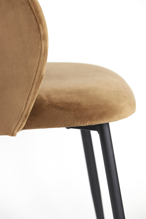 Light & Living eetkamerstoel ELYNA - 56x55x79cm - bruin - Set van 2 - vtwonen shop