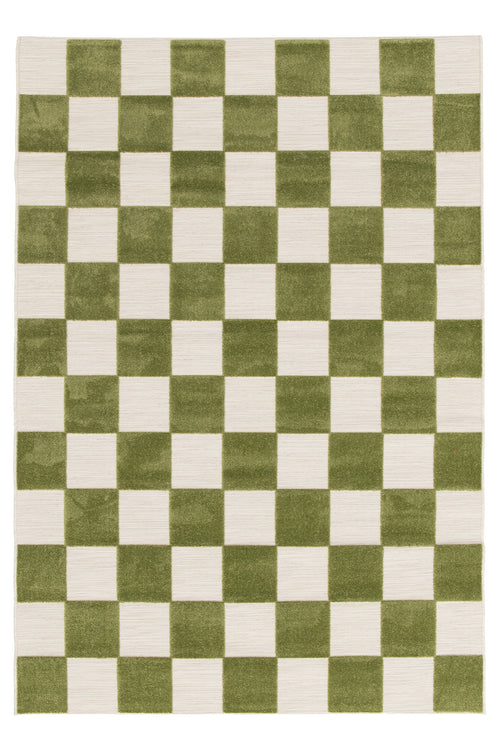 AFK Living vloerkleed Kleine Tegels - voor binnen en buiten - groen - 160 x 230 cm