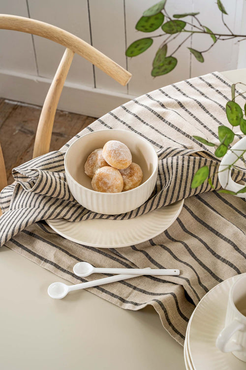 vtwonen Borden - Keramiek - Gebroken wit - 24cm - Set van 2