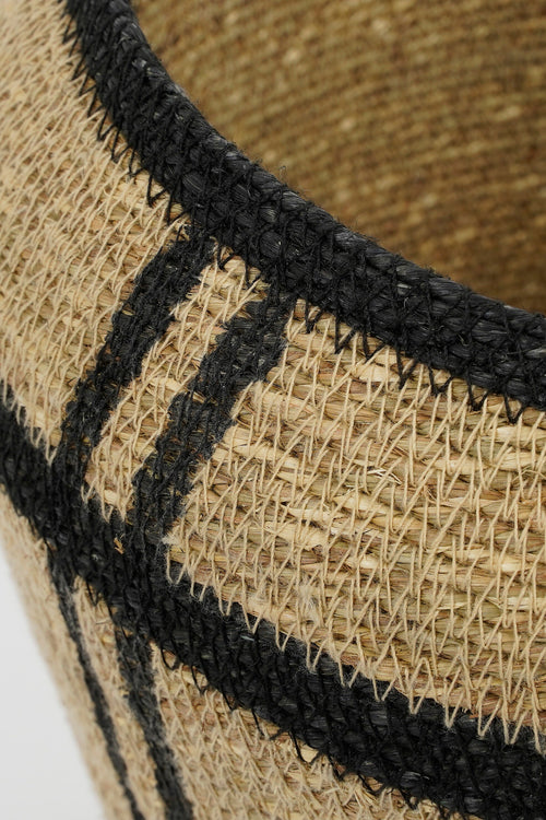 Mica Decorations Opbergmand - Set van 3 - H38 x Ø30 cm - Zeegras - Lichtbruin - vtwonen shop