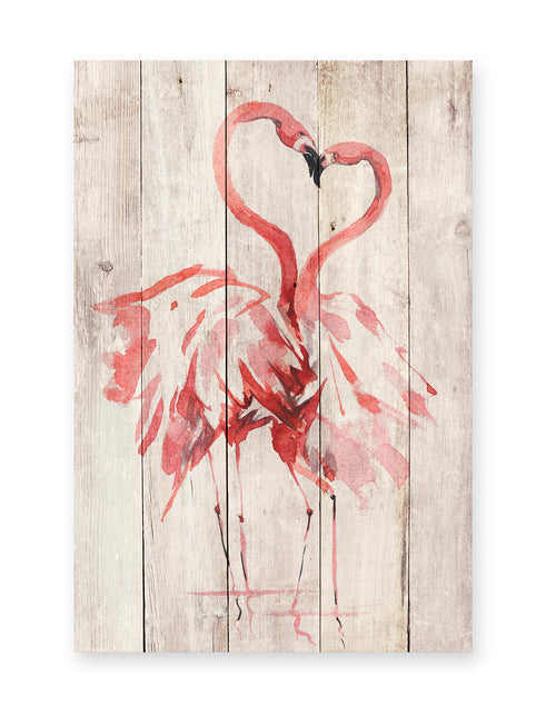 Really Nice Things - Paneel - 60x40 cm - Love Flamingo