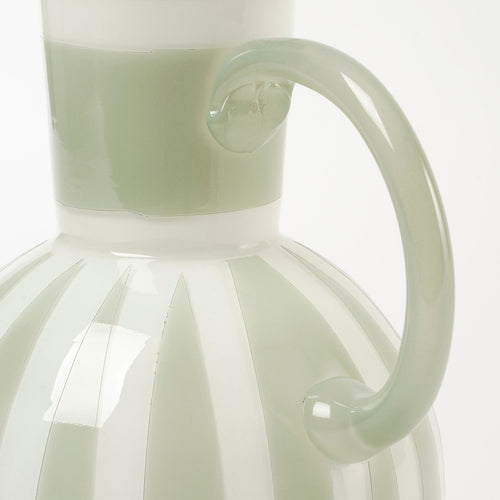 Mica Decorations Bazaar Vaas - H21 x Ø18 cm - Glas - Lichtgroen