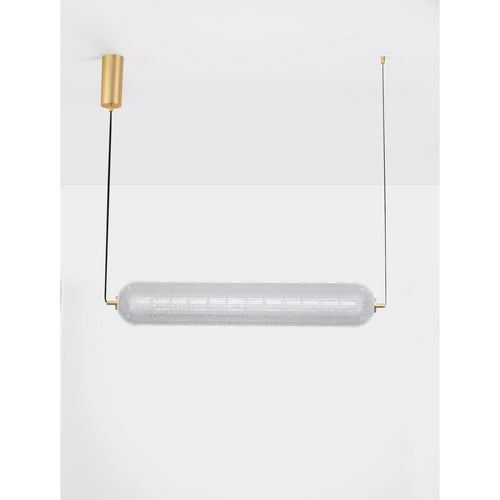 Nova Luce KLELIA Hanglamp voor aan de muur, messing goudkleurig, Triac dimbaar, LED, 40W, 3384lm, 3000K