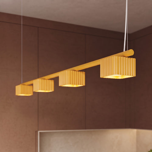 Sollux Lighting Kroonluchter RIFF 4 geel Gx53 - 122x10x208cm