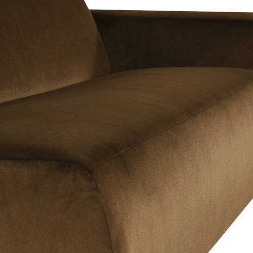 WOOOD 1,5-zits bank arm rechts Mojo Base - Velvet - Honinggeel - 74x145x97