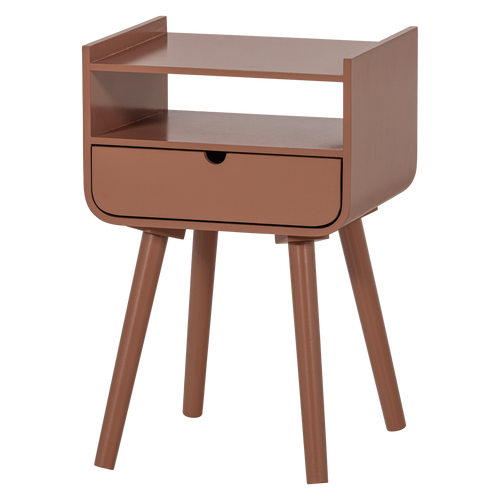 WOOOD nachtkastje/ bijzettafel Nils - Hout - Oudroze - 54x36x30