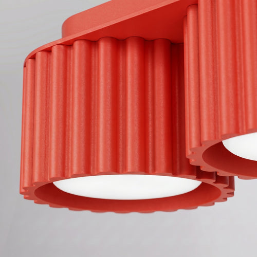 Sollux Lighting Plafondlamp AURA 3 rood Gx53 - 32,5x10x8cm