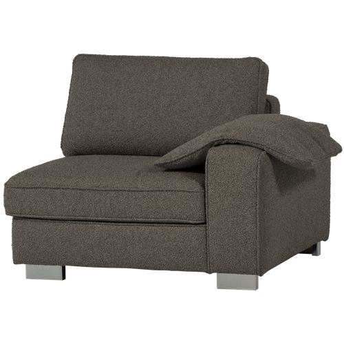 vtwonen element 1--zits met arm rechts Lazy - Bouclé - Antraciet - vtwonen shop