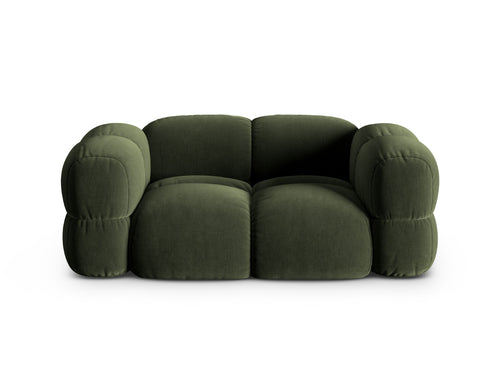 Cosmopolitan Design Bank Loretto 2-zits, flueel groente - 100x180x68cm