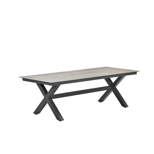 Garden Impressions Sintra tuintafel 240x100 - Rome bronze centostone 240x100 cm