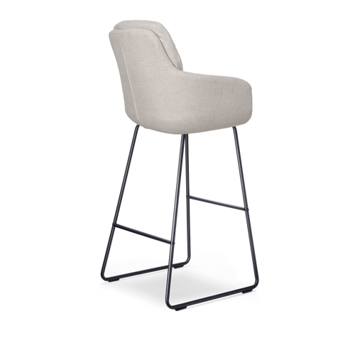 Nolon Nino-Mia Barkrukken Set van 2 - Beige - Zwart - 75 cm