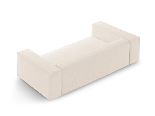 Cosmopolitan Design Bank Arendal 2-zits, chenille lichtbeige - 102x180x70cm