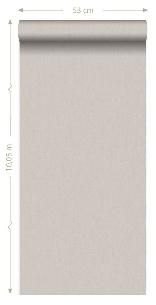 Origin Wallcoverings behang linnen licht taupe - 53 cm x 10,05 m - 347005 - vtwonen shop