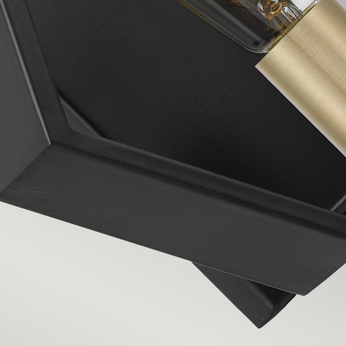 Elstead Quoizel Bismarck Wandlamp Aarde Zwart