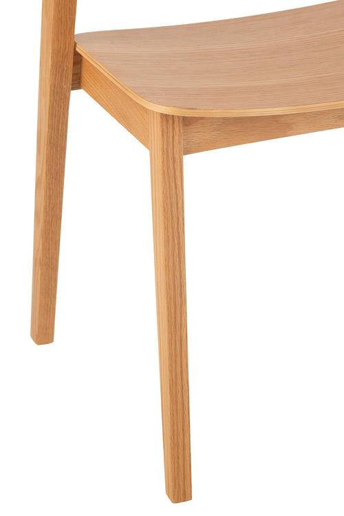 J-Line stoel Laga - eikhout/multiplex - naturel