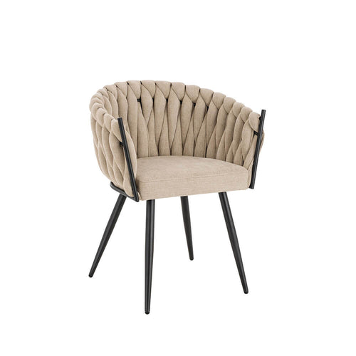 Home Deluxe I Eetkamerstoel AYLA - Beige, set van 4
