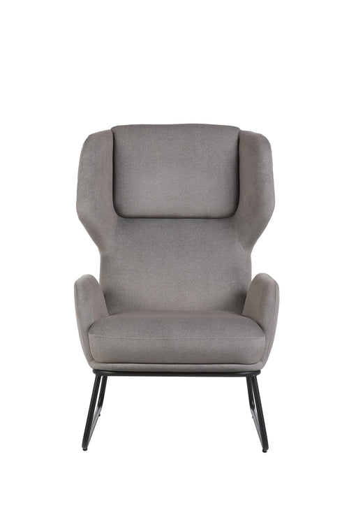 FurniLux Fauteuil Jay Licht Grijs - Van collectie – Moderne Elegantie en Comfort - kunstleer - 65 x 69 x 110cm - vtwonen shop