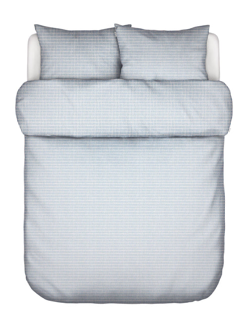 Marc O'Polo Loke dekbedovertrek - Lits-Jumeaux - 240x200/220 cm - Calm blue