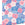 ESTAhome behang bloemen in Matisse stijl blauw en roze - 50 x 900 cm - 131006