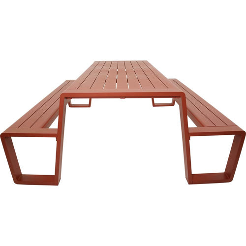 Lesli Living picknickset Estilo - rood - 220x183x74cm
