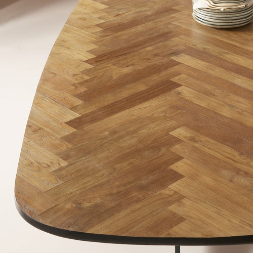 Signature - BERNARD Eettafel - Hout - 100x220x76 cm