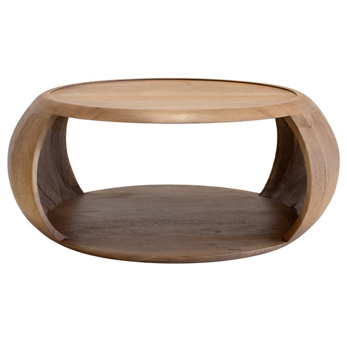 DÉJA Living Salontafel June - Rond - Mangohout - Ø85cm - vtwonen shop