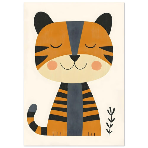 Artfulprints  Kleine tijger   poster 30x40 cm - vtwonen shop