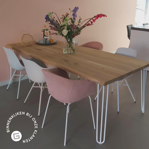 Nolon Noa-Puk Kunststof Tuinstoel Wit - Wit Onderstel