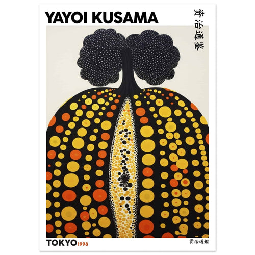 Artfulprints  Yayoi Kusama - Tokyo pumpkin 1998   poster 50x70 cm