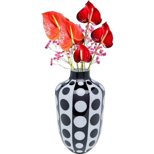 Kare Design Vaas Brillar zwart en wit 45cm