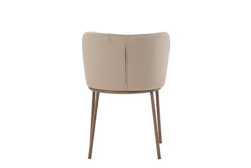Rebellenclub Eetkamerstoel Ika - Set van 2 - Beige Velours - vtwonen shop