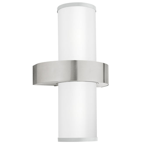 EGLO wandlamp buiten Beverly - e27 - 35 cm - zilver/wit - vtwonen shop