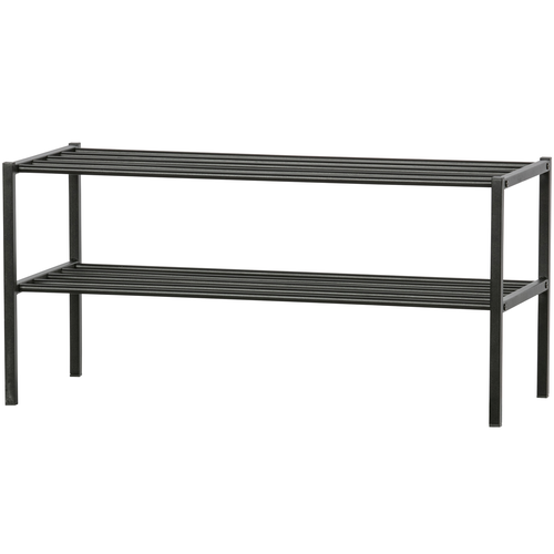 WOOOD schoenenrek Ferro - Metaal - Zwart - 40x85x35 - vtwonen shop